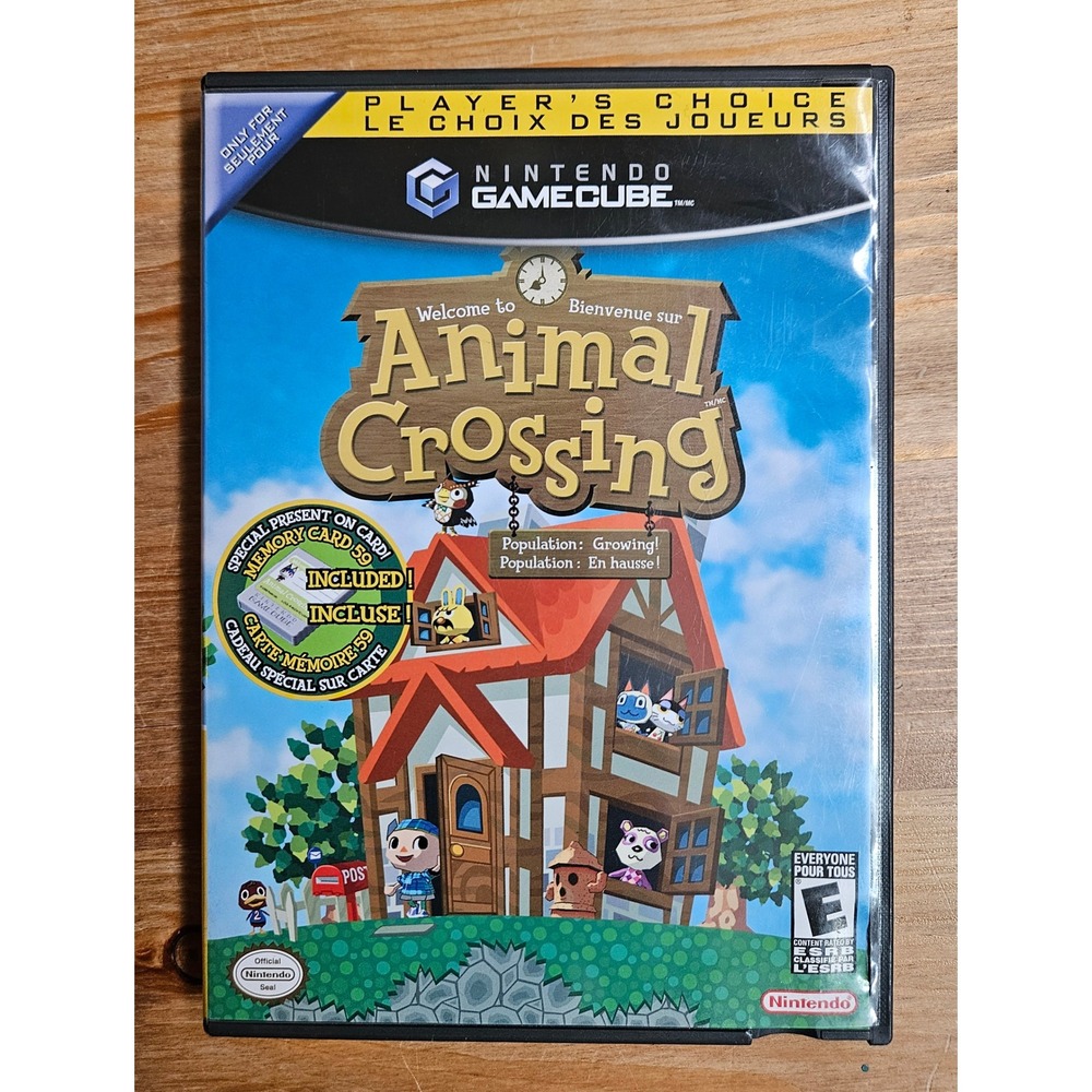 Animal Crossing Nintendo GameCube Player's Choice CIB DOL-GAFE-USA Complete